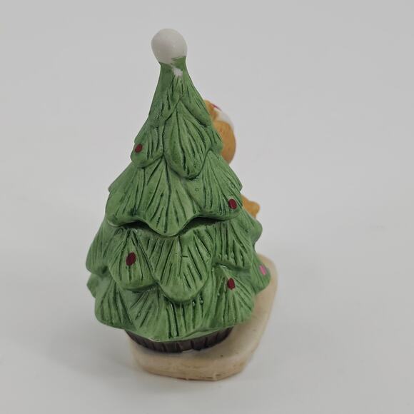 Vintage Votive Candle Holder Fine Porcelain Christmas Carollers 1982 W.A. Taiwan - Picture 2 of 8